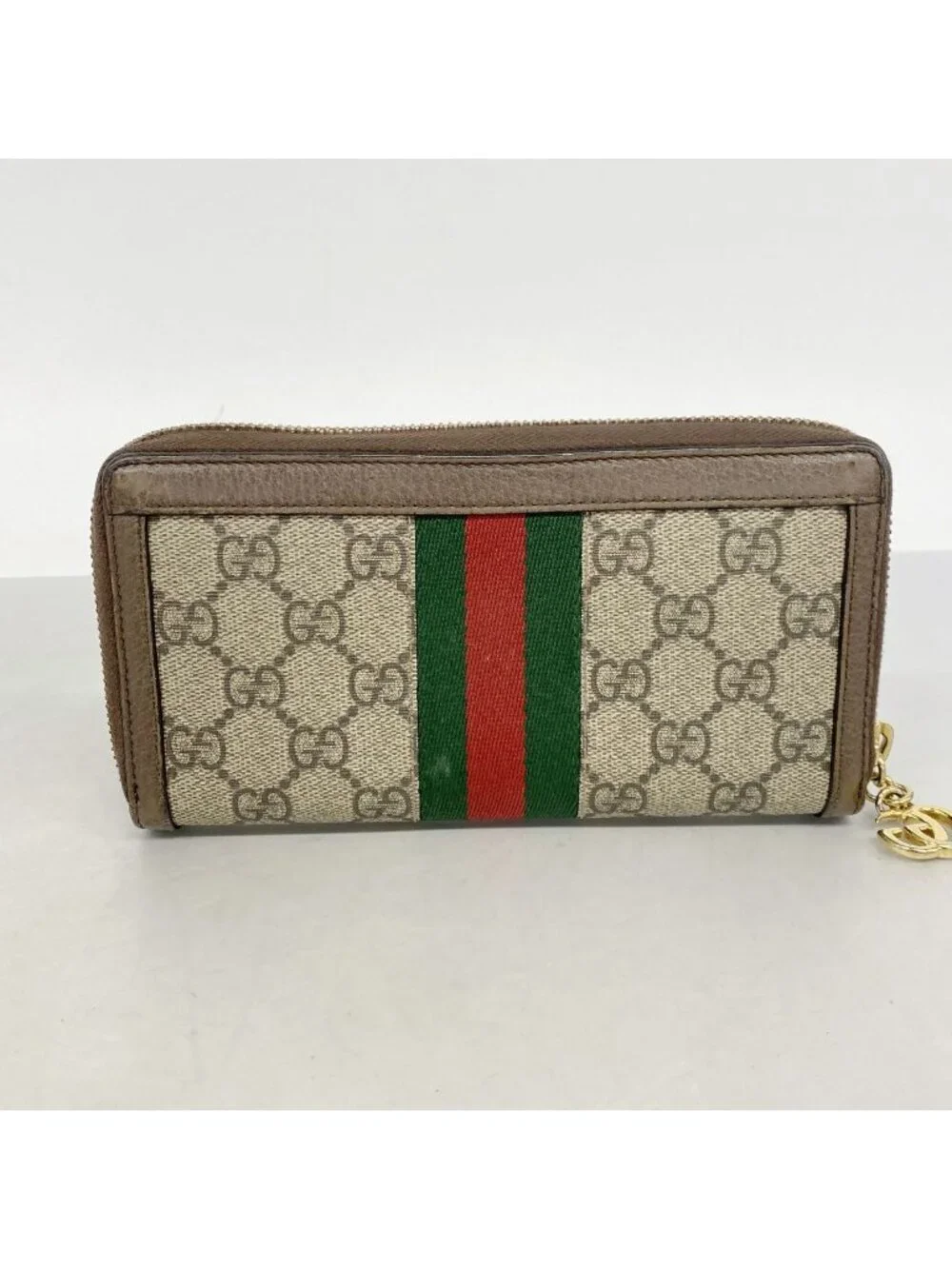 Gucci Wallet Ophidia Brown Gold